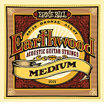 Фото:Ernie Ball P02002 Earthwood Medium Комплект струн для акустической гитары, бронза, 13-56