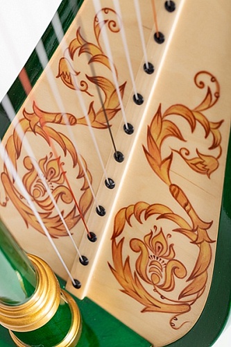 Resonance Harps MLH0025 Iris Арфа 21 струнная (A4-G1), цвет зеленый глянцевый