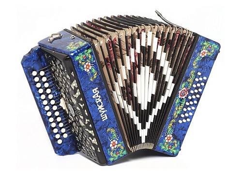 Шуйская гармонь SZ32XL-G-BL Гармонь "Шуйская" 25х25-III-2, синяя