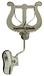 Фото:Gewa Large Lyra Trombone лира (минипульт для нот) для тромбона, крепление на раструб, никелированная