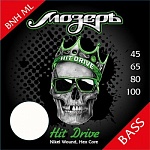 Фото:Мозеръ BNH-ML Hit Drive Комплект струн для бас-гитары, никелевый сплав, 45-100