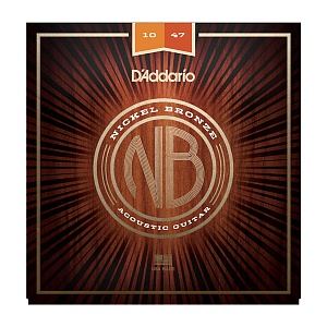 Фото:D'Addario NB1047 Nickel Bronze Комплект струн для акустической гитары, 10-47