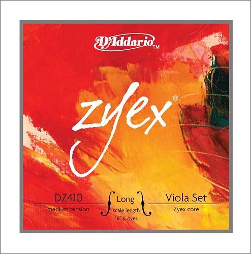 D'Addario DZ410-LM Zyex Комплект струн для альта ,большого размера, среднее натяжение