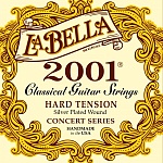 Фото:La Bella 2001H Hard 2001 Hard Комплект струн для классической гитары, сильное натяжение, посеребренные