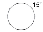 Фото:LDrums HA01-231510CR Обод малого и том барабана 15", верхний, сталь 2.3 мм