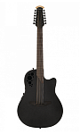 Фото:Ovation 2058TX-5 Elite T Deep Contour Cutaway Black Textured 12-струнная электроакустическая гитара