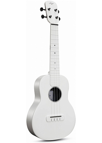 NALU N1WH Укулеле концерт, карбон, цвет белый, чехол