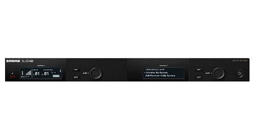Shure SLXD4DE H56 Двухканальный приёмник цифровой радиосистемы SLX-D 518-562MHz