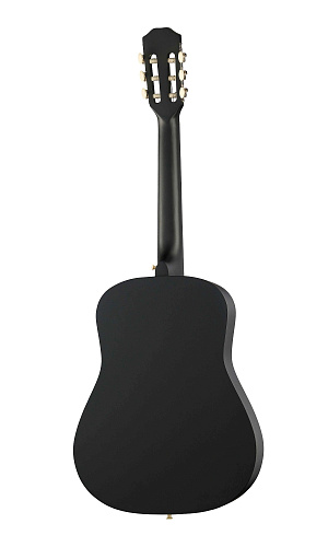 Foix FCG-2038CAP-BK-MAT Классическая гитара с чехлом, ремнем, тюнером, черная матовая