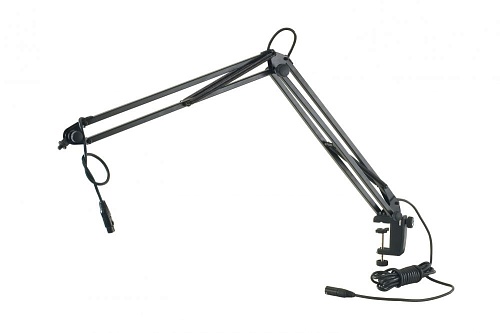 K&M 23850-311-55 Микрофонная стойка со струбциной и микрофонным держателем