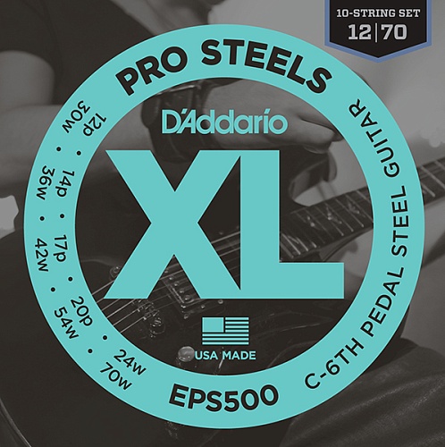 D'Addario EPS500 ProSteels    10-  -, 12-70, C6