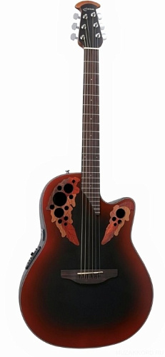 Ovation CE44-RRB Celebrity Elite Mid Cutaway Reversed Redburst Электроакустическая гитара