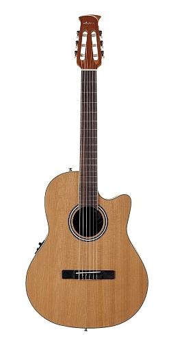 Applause AB24CII-CED Balladeer Mid Cutaway Nylon Natural Satin Электроакустическая гитара