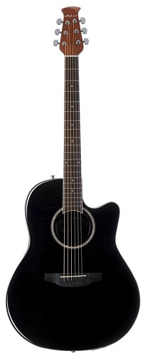 Applause AB24II-5S Balladeer Cutaway Black Satin Электроакустическая гитара, цвет чёрный