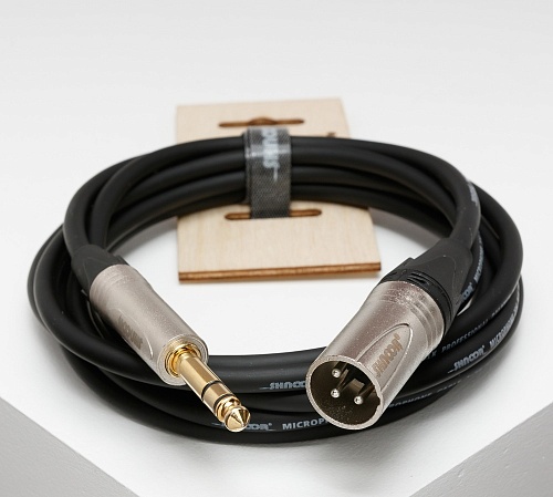 Shnoor MC226-XMJS-0,3m Кабель микрофонный, XLRM-6.35 мм стерео, 0.3 м