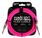 Фото:Ernie Ball 6413 Кабель инструментальный Flex, прямой - прямой джеки, 3 м, розовый