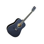 Фото:Beaumont DG80 BK  Акустическая гитара, корпус дредноут, цвет чёрный, матовый