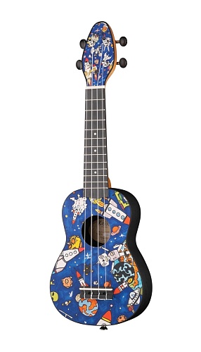 Ortega K2-SP Keiki Designer Series Укулеле сопрано, с чехлом и тюнером
