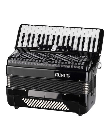 Aurus JH2006-BLACK Аккордеон 37/80/7/2, черный, с футляром