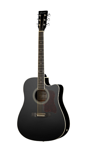 Caraya F641EQ-BK Электроакустическая гитара, с вырезом, черная