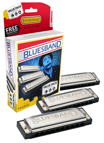 M559XPS Blues Band C, G, A-major Набор Губных Гармошек  Hohner