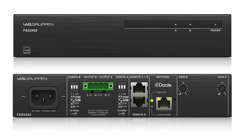 Lab.Gruppen FAD2402 Усилитель инсталляционный, вход Dante (только)