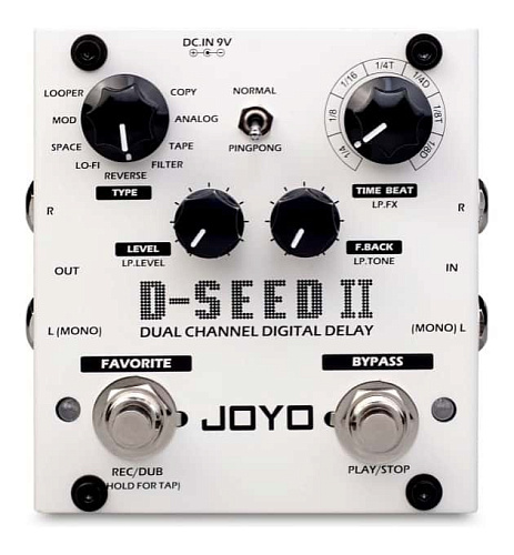 JOYO D-SEED II Dual Channel Digital Delay Второе поколение двухканального стерео дилея