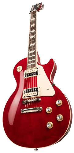 GIBSON Les Paul Classic Translucent Cherry электрогитара, цвет вишневый, в комплекте кейс