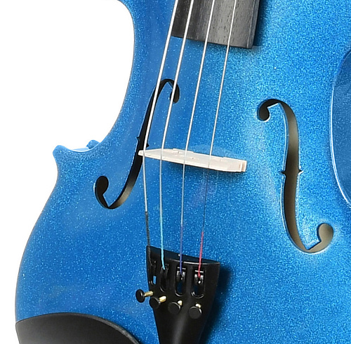 ANTONIO LAVAZZA VL-20 BL Скрипка размер 4/4, цвет - СИНИЙ металлик (КОМПЛЕКТ - кейс + смычок + канифоль)