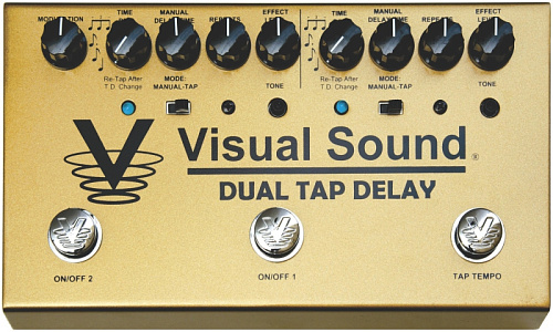 VISUAL SOUND V3DTD Dual Tap Delay эффект гитарный