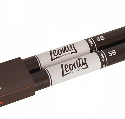 Leonty LB5BW 5B Барабанные палочки, граб, деревянный наконечник, черные