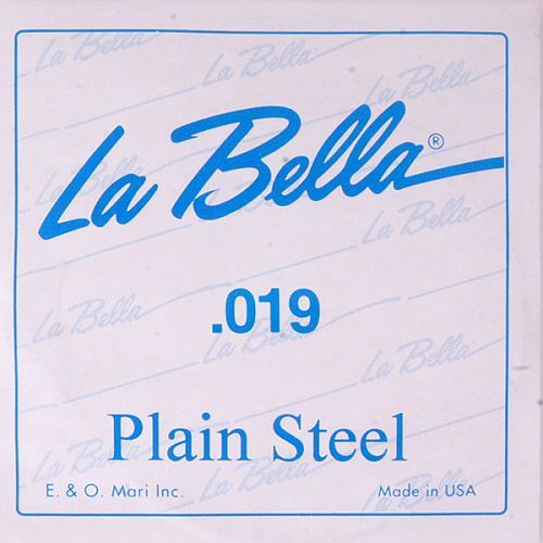 La Bella PS019 Отдельная стальная струна без оплетки, 019***