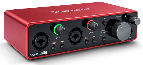FOCUSRITE Scarlett 2i2 3rd Gen Аудио интерфейс USB, 2 входа/2 выхода