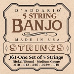 Фото:D'Addario J61 Струны для банджо