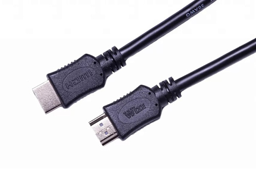 Wize C-HM-HM-1.8M Кабель HDMI 1.8 м, v.2.0, 19M/19M, позолоченные разъемы, экран, черный, пакет