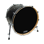 Фото:Evans BD18RBG Resonant Black Пластик для бас-барабана 18", резонансный, черный