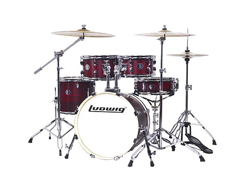 Ludwig LC196-5 Accent Pro Барабанная установка, бордовая, 2 коробки