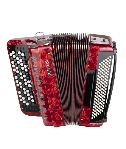 Aurus JH5120-RED Аккордеон кнопочный 70/120/7/2, красный, с футляром