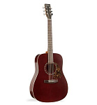 Фото:Norman PROTEGE B18 PRESYS Burgundy Комплект: электроакустическая гитара, кейс