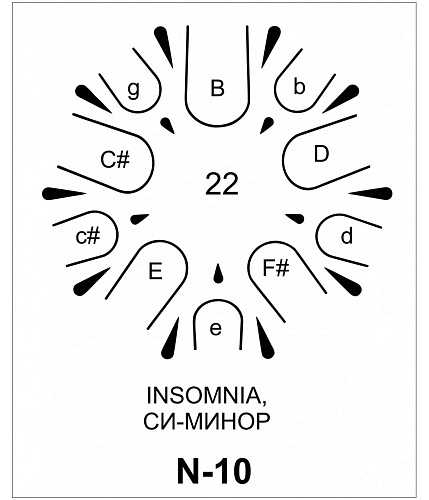 GlukOFF_ON Insomnia 30 Барабан язычковый, 10 нот, тон.си-минор