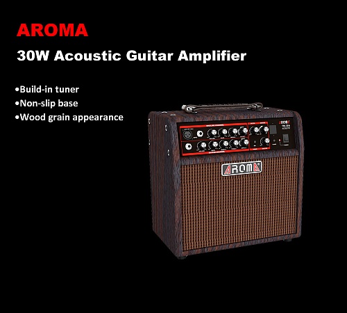 Aroma TM-30A Портативный усилитель акустической гитары