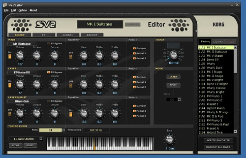 KORG SV2-88 Сценическое цифровое пианино, 88 клавиш RH3