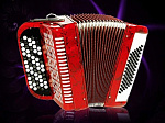 Фото:Aurus JH5060-R Аккордеон кнопочный 62/60, красный, с футляром