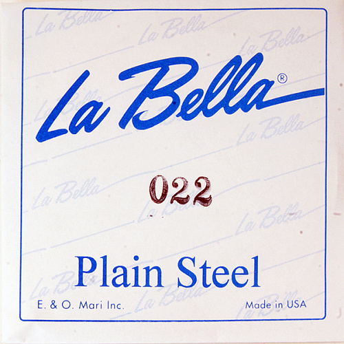 La Bella PS022 Отдельная стальная струна без оплетки, 022***