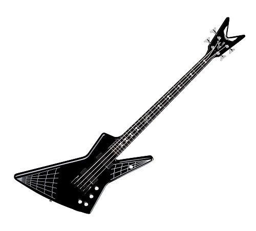 Dean JE SPIDER CBK Бас гитара John Entwistle Spider - Classic Black
