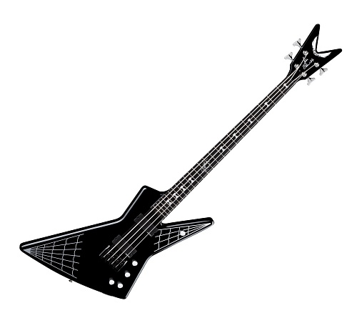 Dean JE SPIDER CBK   John Entwistle Spider - Classic Black