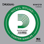 Фото:D'Addario NW019 Nickel Wound Отдельная струна для электрогитары, .019