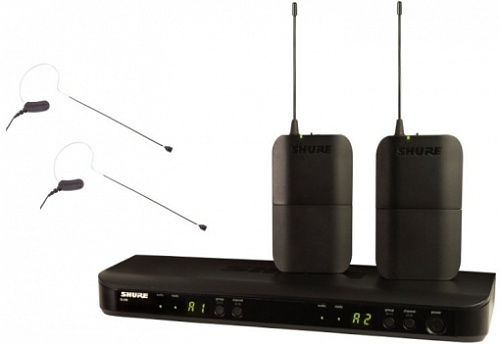 SHURE BLX188E/MX53 K3E  Двух-канальная радиосистема с двумя головными микрофонами MX153