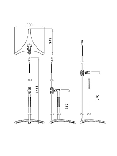 JTS FGM-62/MS-G5 Микрофон с напольной стойкой и ветрозащитой