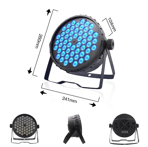 Big Dipper LPC015 Светодиодный прожектор смены цвета, RGB, 54х3 Вт